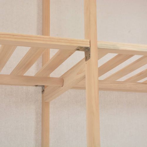 vidaXL Wardrobe White 200x40x170 cm Fabric - Wardrobe from vidaXL