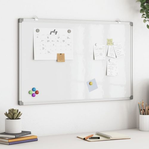 vidaXL Magnetic Whiteboard 40x30x1.7 cm Aluminium - Whiteboard from vidaXL