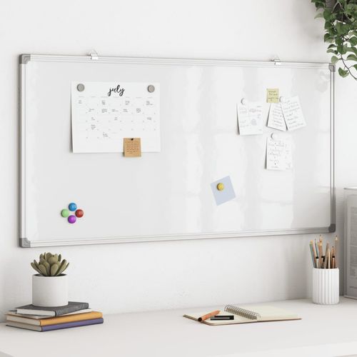 vidaXL Magnetic Whiteboard 40x30x1.7 cm Aluminium - Whiteboard from vidaXL