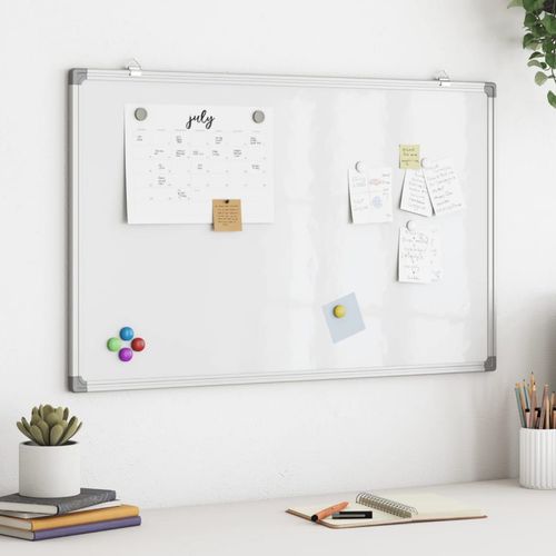 vidaXL Magnetic Whiteboard 40x30x1.7 cm Aluminium - Whiteboard from vidaXL