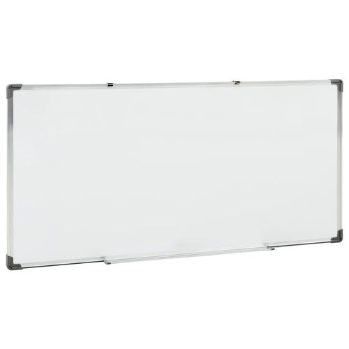 vidaXL Magnetic Whiteboard White 110x60 cm Steel - Whiteboard from vidaXL