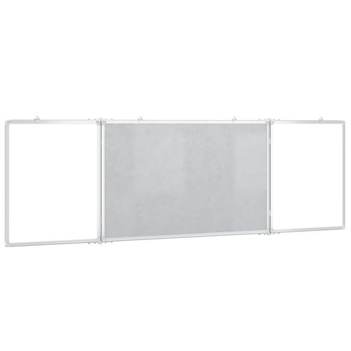 vidaXL Magnetic Whiteboard Foldable 160x40x1.7 cm Aluminium - Whiteboard from vidaXL