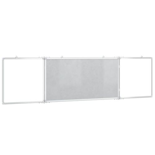 vidaXL Magnetic Whiteboard Foldable 160x40x1.7 cm Aluminium - Whiteboard from vidaXL