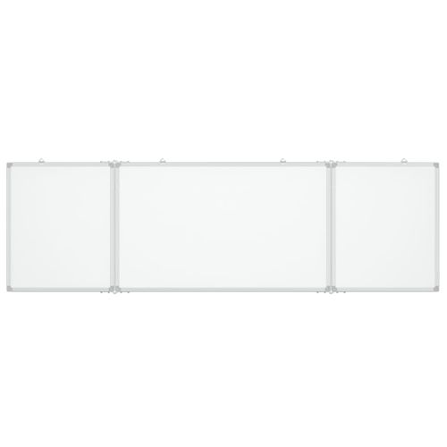 vidaXL Magnetic Whiteboard Foldable 160x40x1.7 cm Aluminium - Whiteboard from vidaXL