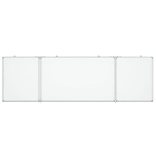 vidaXL Magnetic Whiteboard Foldable 160x40x1.7 cm Aluminium - Whiteboard from vidaXL