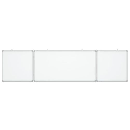 vidaXL Magnetic Whiteboard Foldable 160x40x1.7 cm Aluminium - Whiteboard from vidaXL