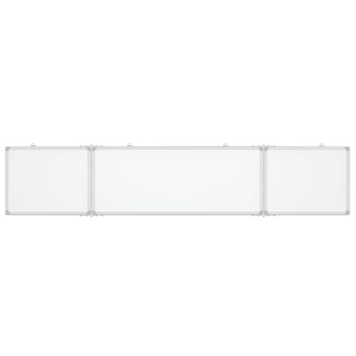 vidaXL Magnetic Whiteboard Foldable 160x40x1.7 cm Aluminium - Whiteboard from vidaXL