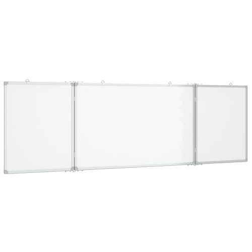 vidaXL Magnetic Whiteboard Foldable 160x40x1.7 cm Aluminium - Whiteboard from vidaXL