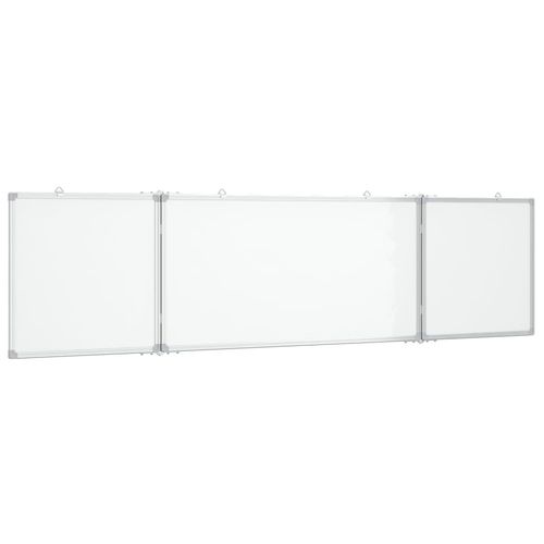 vidaXL Magnetic Whiteboard Foldable 160x40x1.7 cm Aluminium - Whiteboard from vidaXL