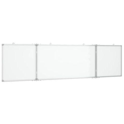 vidaXL Magnetic Whiteboard Foldable 160x40x1.7 cm Aluminium - Whiteboard from vidaXL