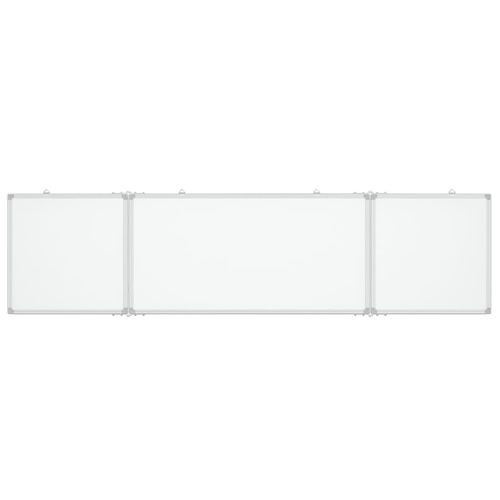 vidaXL Magnetic Whiteboard Foldable 160x40x1.7 cm Aluminium - Whiteboard from vidaXL