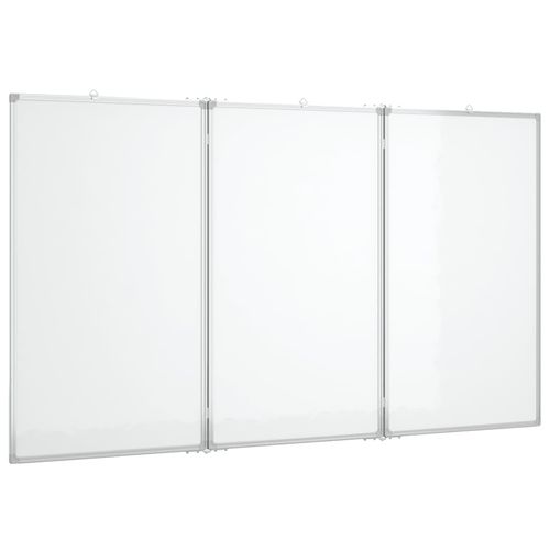vidaXL Magnetic Whiteboard Foldable 120x80x1.7 cm Aluminium - Whiteboard from vidaXL