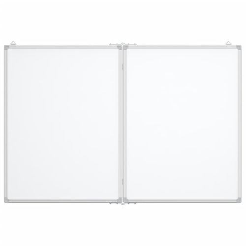 vidaXL Magnetic Whiteboard Foldable 80x80x1.7 cm Aluminium - Whiteboard from vidaXL