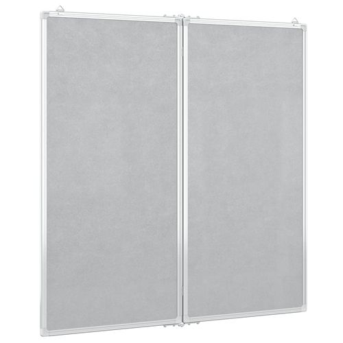 vidaXL Magnetic Whiteboard Foldable 80x80x1.7 cm Aluminium - Whiteboard from vidaXL