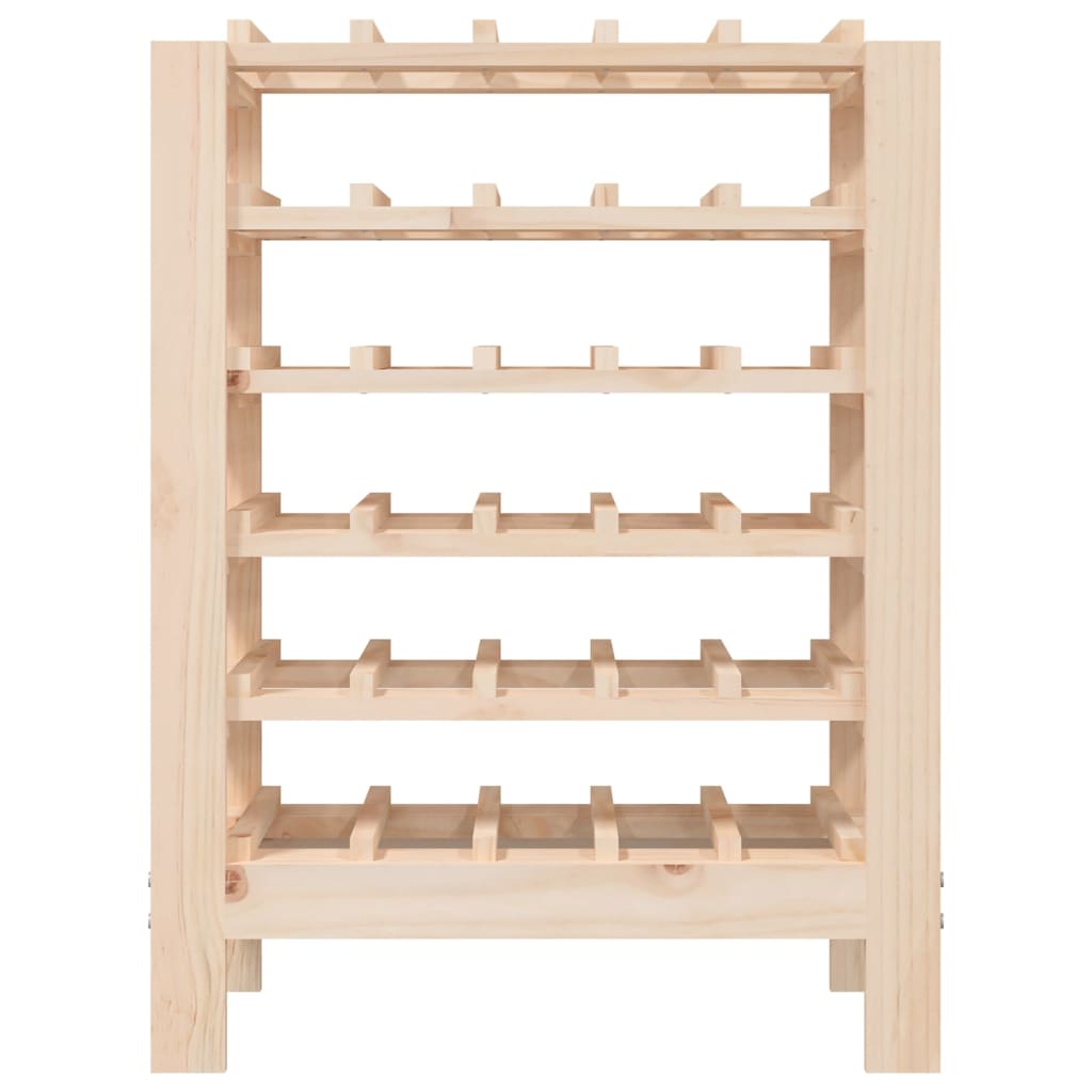 vidaXL Wine Rack 109.5x30x107.5 cm Solid Wood Pine - Wine Rack from vidaXL
