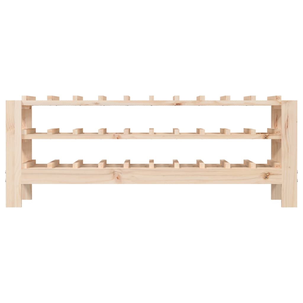 vidaXL Wine Rack 109.5x30x107.5 cm Solid Wood Pine - Wine Rack from vidaXL