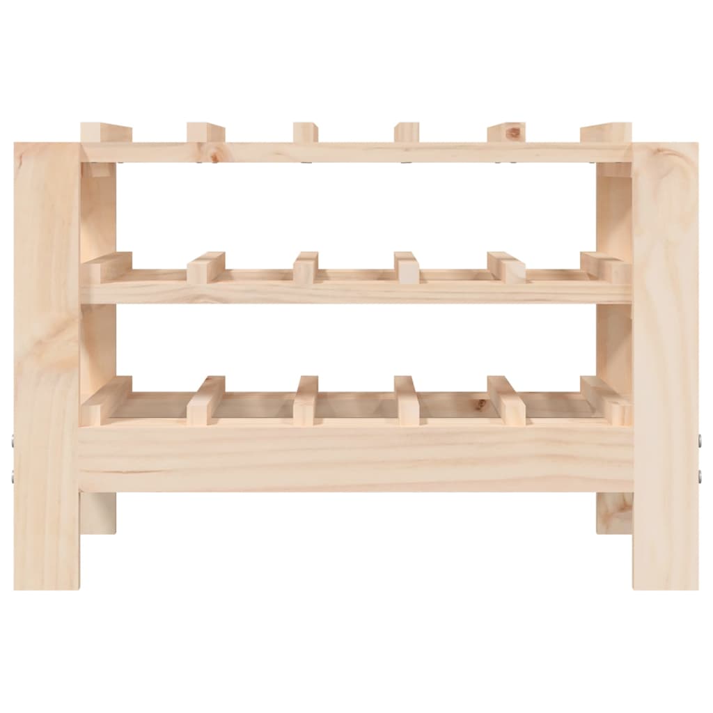 vidaXL Wine Rack 109.5x30x107.5 cm Solid Wood Pine - Wine Rack from vidaXL