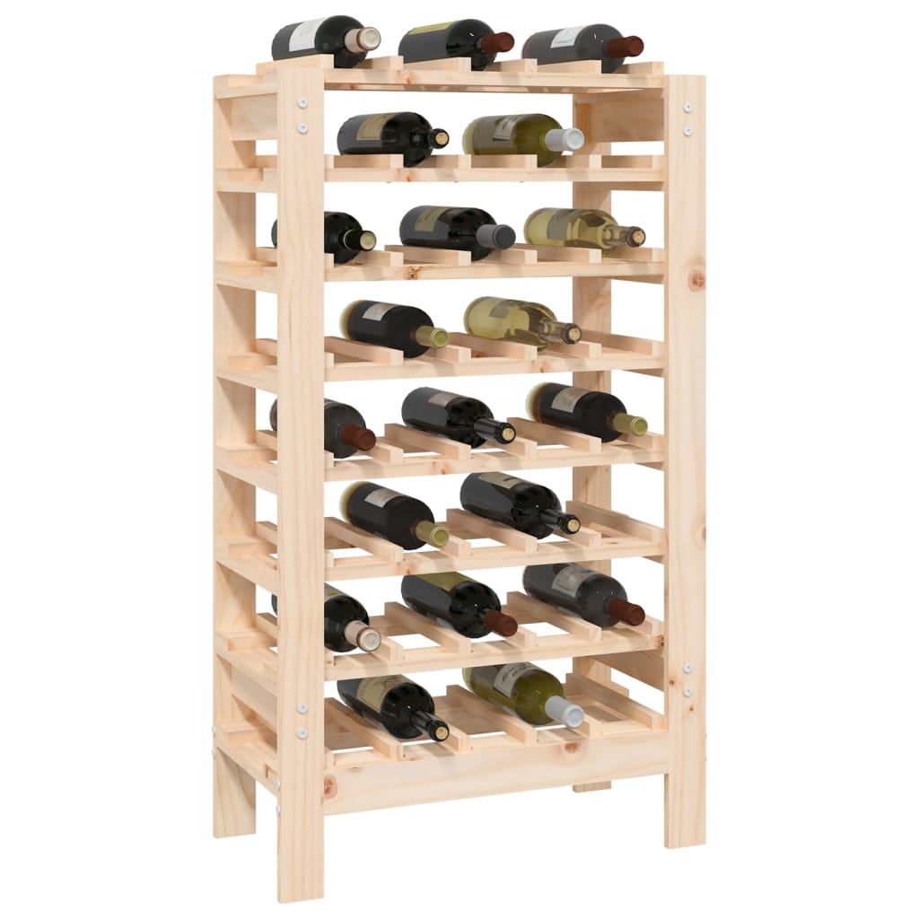 vidaXL Wine Rack 109.5x30x107.5 cm Solid Wood Pine - Wine Rack from vidaXL
