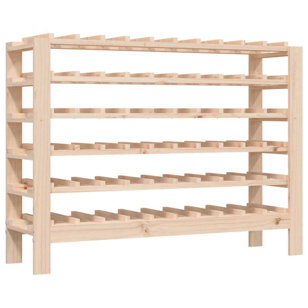 vidaXL Wine Rack 109.5x30x107.5 cm Solid Wood Pine - Wine Rack from vidaXL