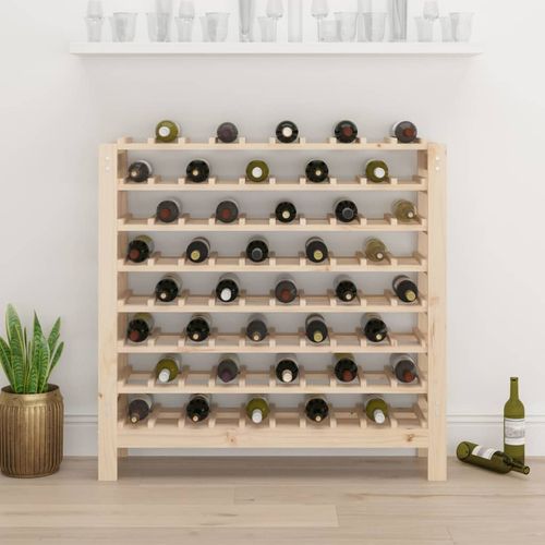 vidaXL Wine Rack 109.5x30x107.5 cm Solid Wood Pine - Wine Rack from vidaXL