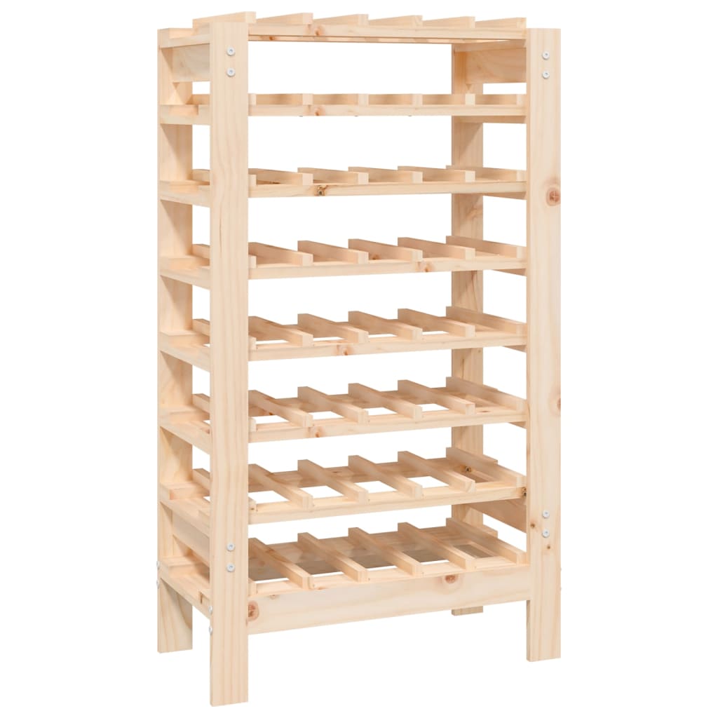 vidaXL Wine Rack 109.5x30x107.5 cm Solid Wood Pine - Wine Rack from vidaXL