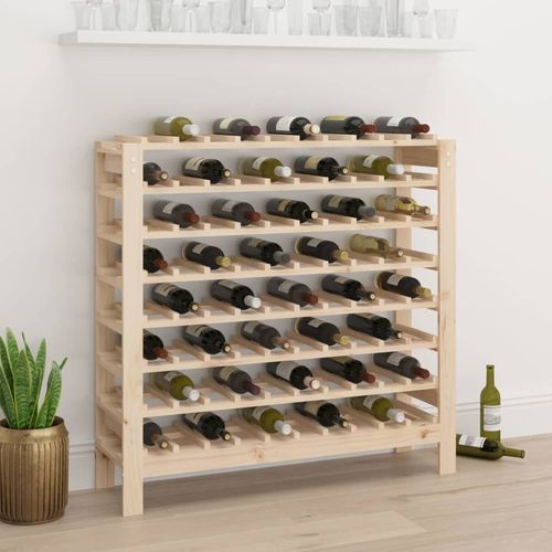vidaXL Wine Rack 109.5x30x107.5 cm Solid Wood Pine - Wine Rack from vidaXL