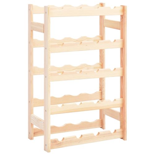 Wine Rack for 20 Bottles Pinewood - Wine Rack from vidaXL