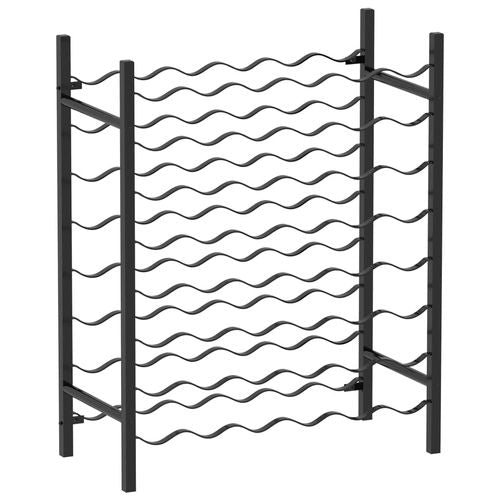 Wine Rack for 48 Bottles Black Metal - Wine Rack from vidaXL