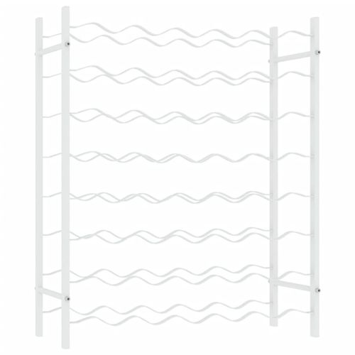vidaXL Wine Rack for 48 Bottles White Metal - Wine Rack from vidaXL