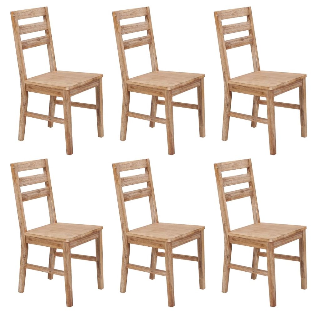 Dining Chairs 8 pcs vidaXL Solid Wood Acacia - Wooden Chairs from vidaXL