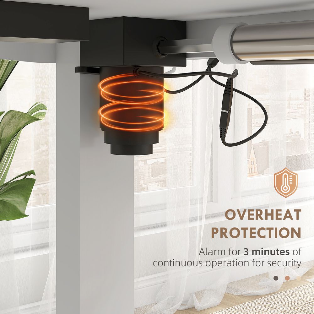 Vinsetto Adjustable Desk, Electric Standing Desk for Home Office, White - Desk from Vinsetto