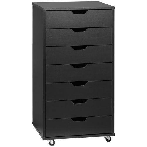 Vinsetto Mobile Filing Cabinet, 7-drawer File Cabinet with Wheels - Filing Cabinet from Vinsetto