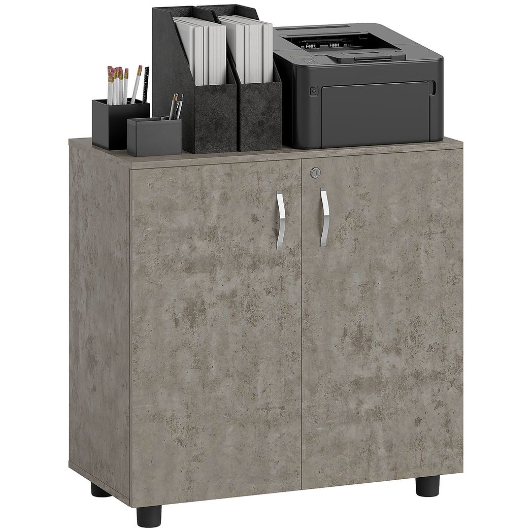Vinsetto 2-Tier Locking Filing Cabinet Office Storage Cabinet - Filing Cabinet from Vinsetto