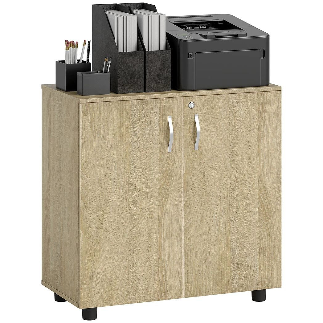 Vinsetto Vinsetto 2-Tier Locking Filing Cabinet Office Storage Cabinet - Filing Cabinet