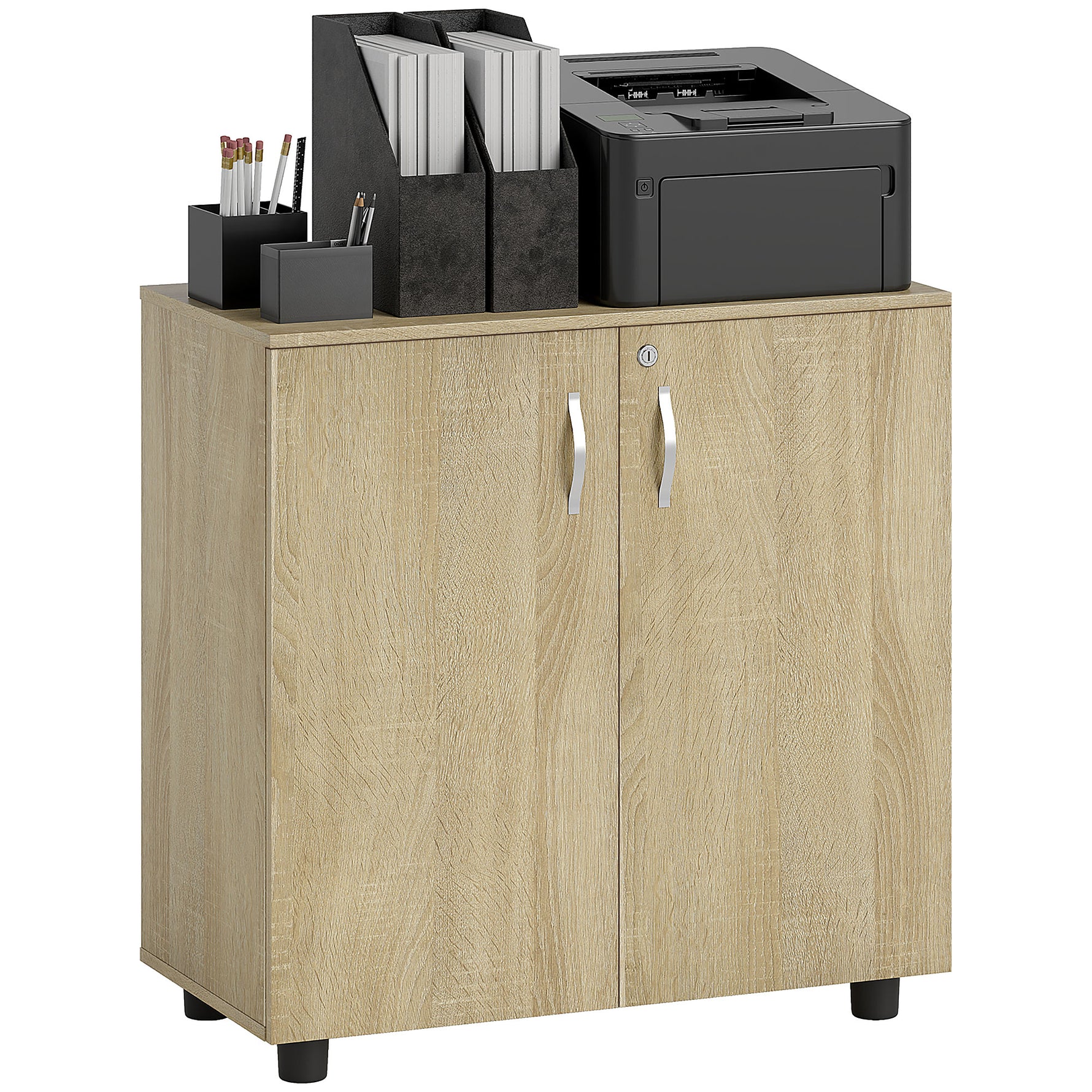 Vinsetto 2-Tier Locking Filing Cabinet Office Storage Cabinet - Filing Cabinet from Vinsetto