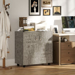 Vinsetto 2-Tier Locking Filing Cabinet Office Storage Cabinet - Filing Cabinet from Vinsetto