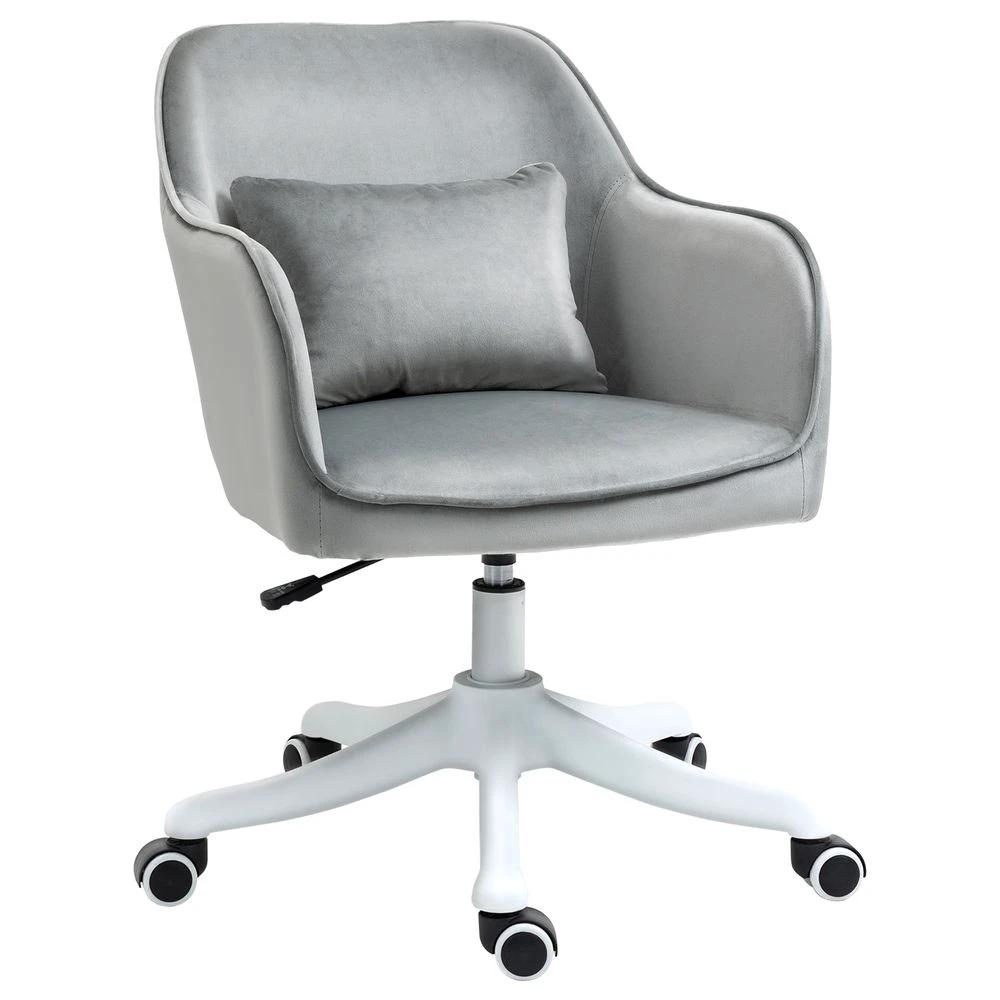 Vinsetto Office Chair with Rechargeable Electric Vibration Massage Lumbar Pillow, Wheels - Office Chair