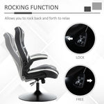 Racing Office Chair PVC Leather Computer Gaming Height Adjustable - Office Chair from Vinsetto