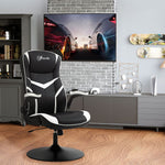 Racing Office Chair PVC Leather Computer Gaming Height Adjustable - Office Chair from Vinsetto