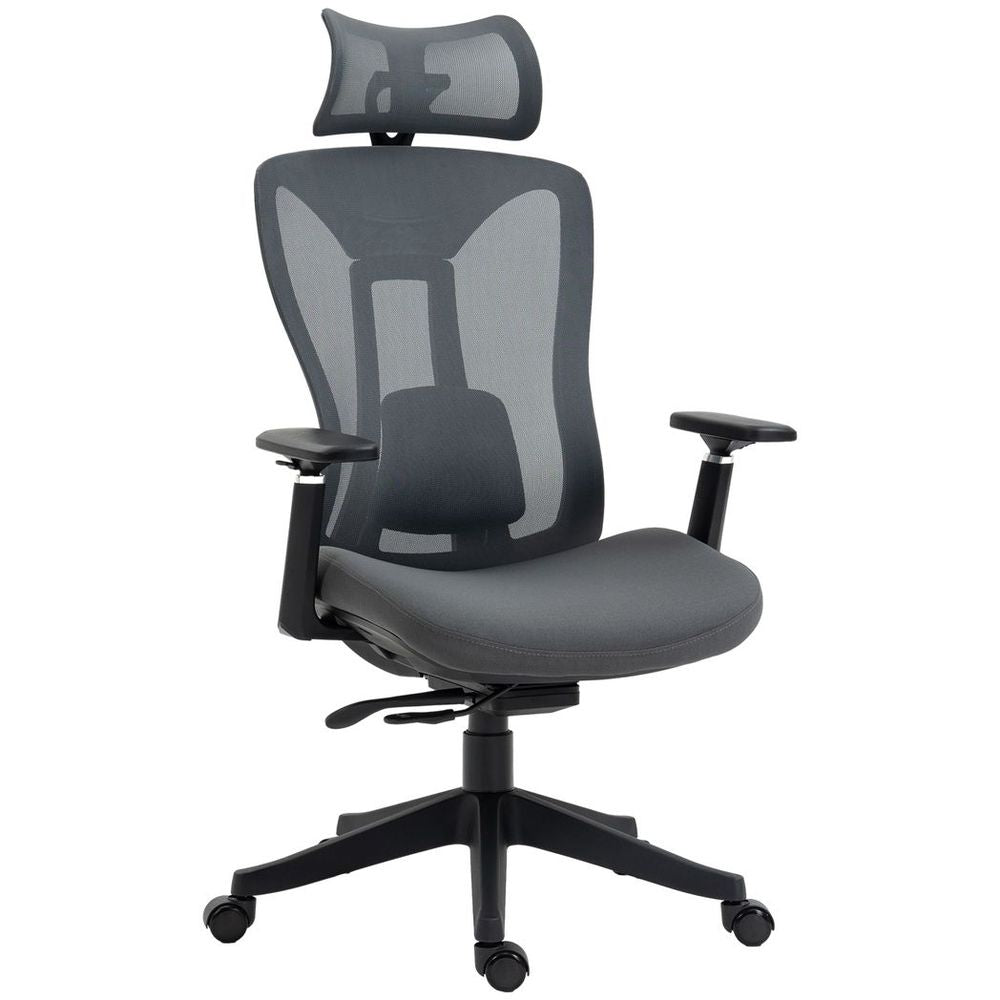 Vinsetto Mesh Office Chair for Home with Lumbar Support, Sliding Seat, 3D Arm - Office Chair from Vinsetto