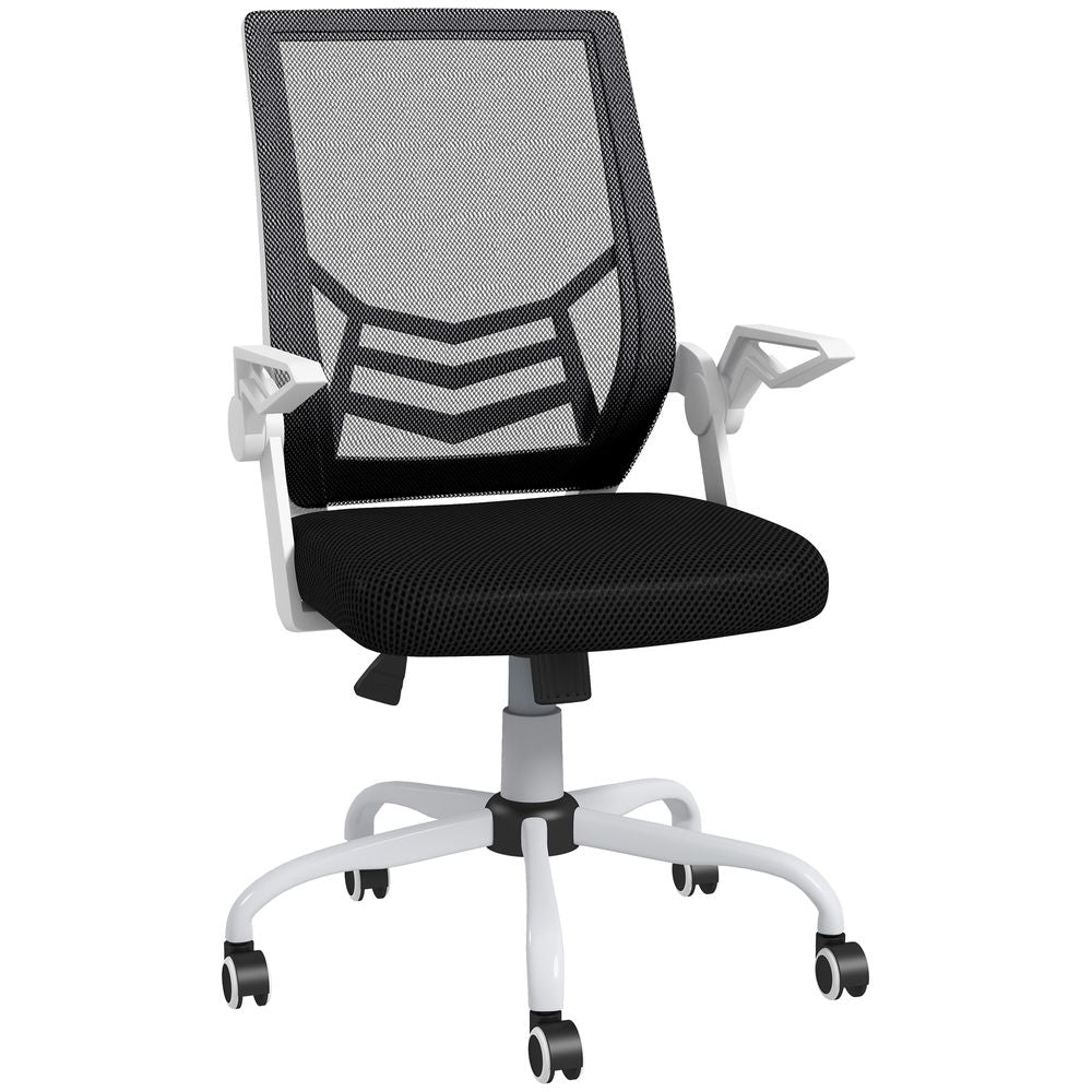 Vinsetto Mesh Swivel Office Chair Task Computer Chair w/ Lumbar Support, Black - Office Chair from Vinsetto