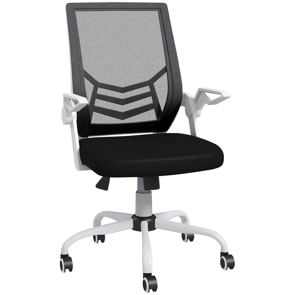 Vinsetto Vinsetto Mesh Swivel Office Chair Task Computer Chair w/ Lumbar Support, Black - Office Chair