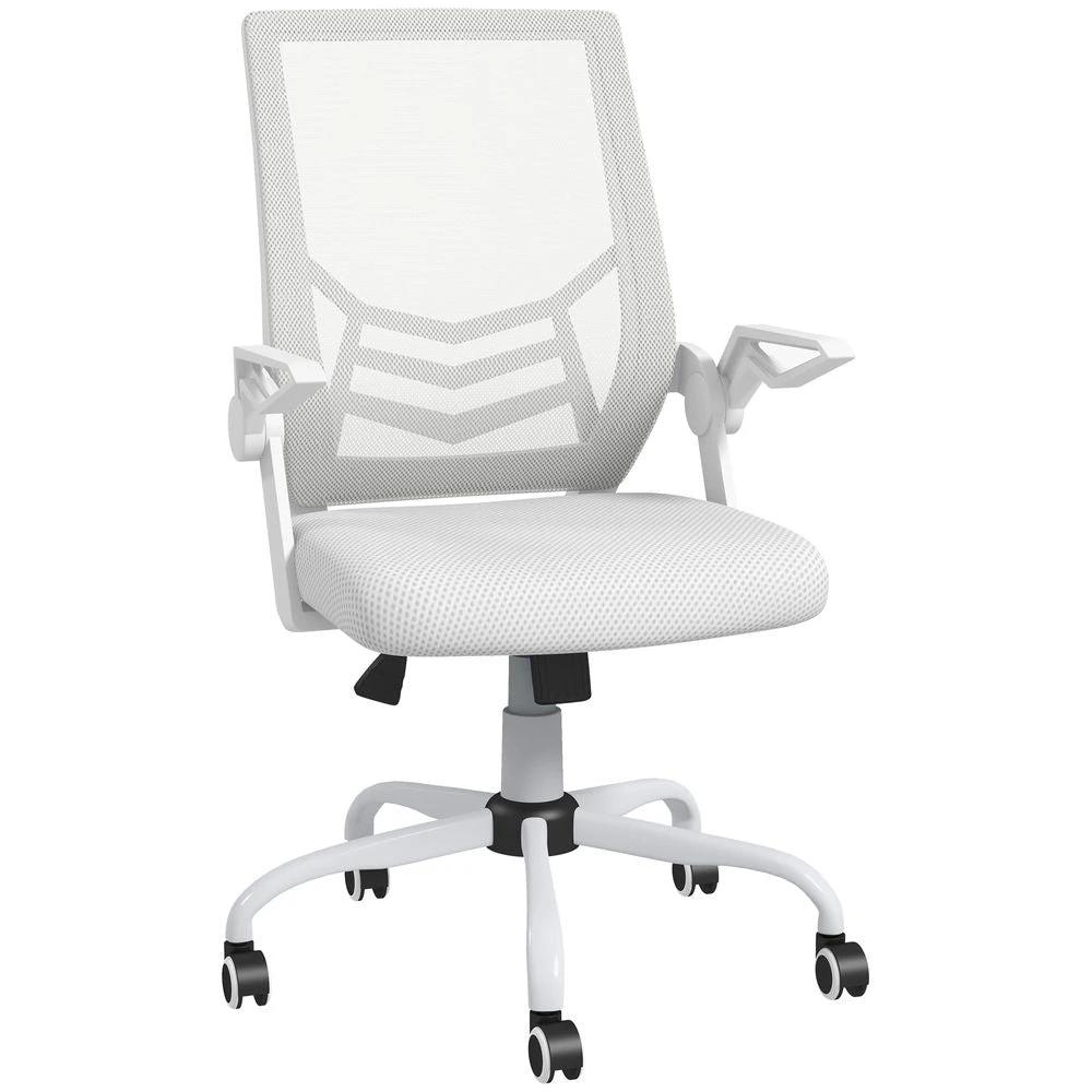 Vinsetto Mesh Swivel Office Chair Task Computer Chair w/ Lumbar Support, White by Vinsetto