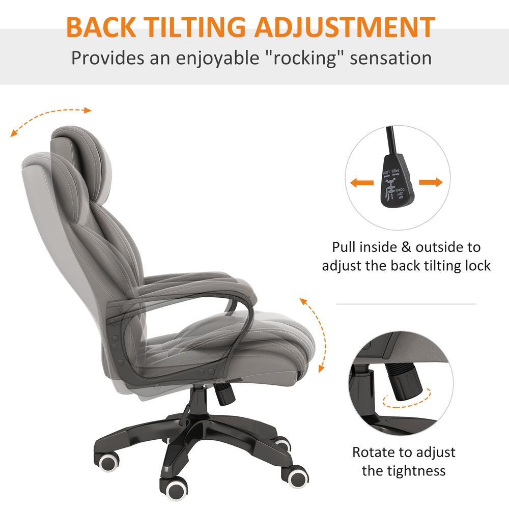 Vinsetto High Back 6 Points Vibration Massage Executive Office Chair - Office Chair from Vinsetto