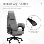 Vinsetto Vinsetto Home Office Chair Reclining Computer Chair w/ Lumbar Support Dark Grey - Office Chair