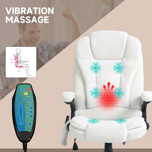 Vinsetto Office Chair w/ Heating Massage Points Relaxing Reclining - Office Chair from Vinsetto